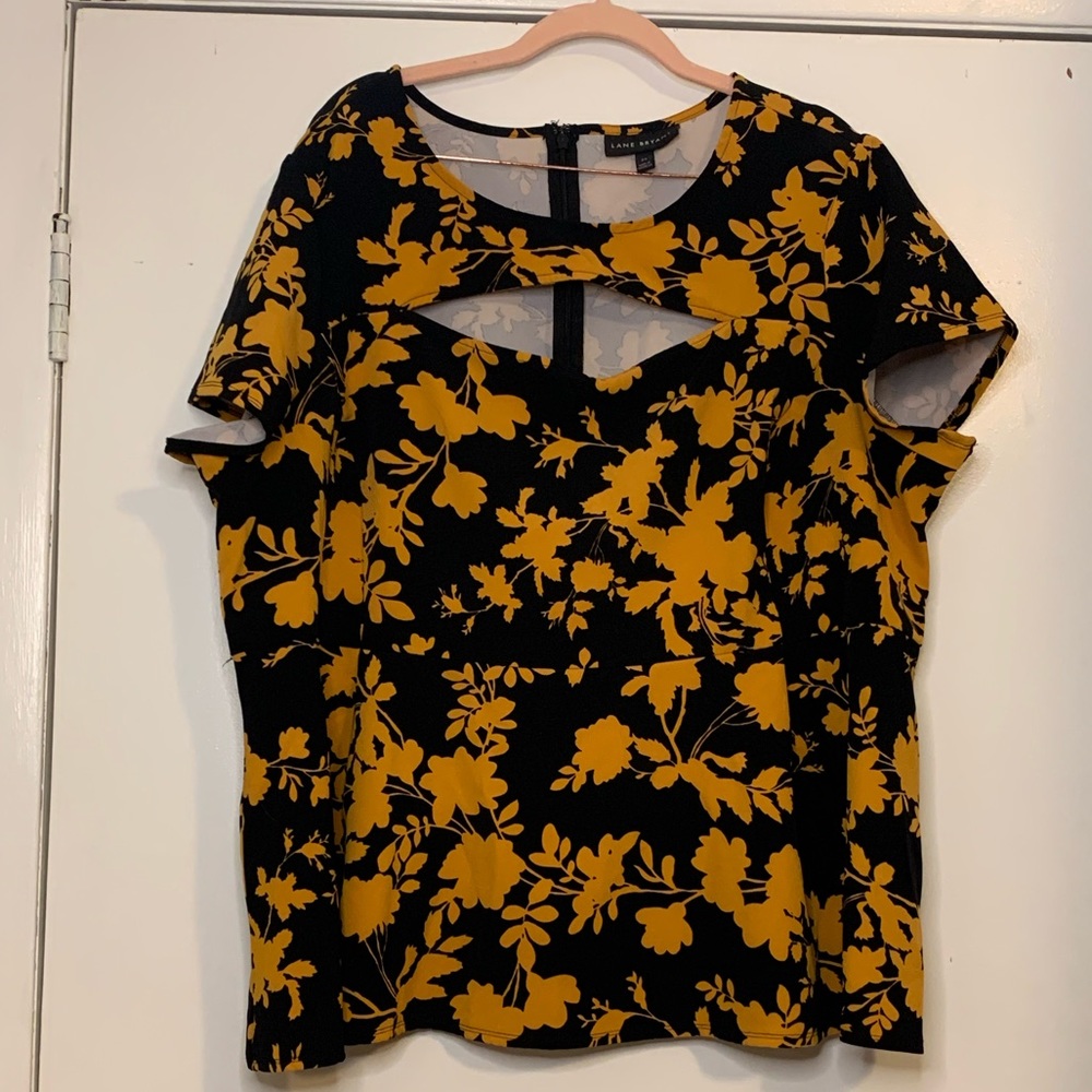 Orange and black lane Bryant Plus size Top